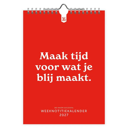Comello 365 Dagen Succesvol Weeknotitiekalender 2027