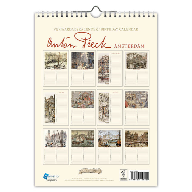 Comello Anton Pieck Amsterdam Verjaardagskalender