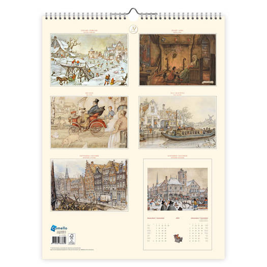Comello Anton Pieck Kalender 2026 Groot Poffertjes & Wafelen