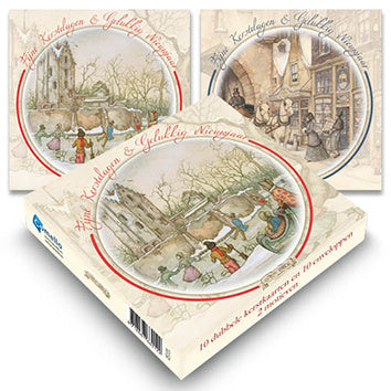 Comello Anton Pieck Kerstkaarten Schaatsen