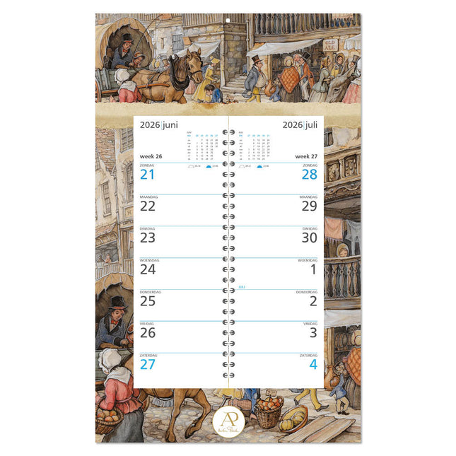 Comello Anton Pieck Paard weekomleg op schild 2026