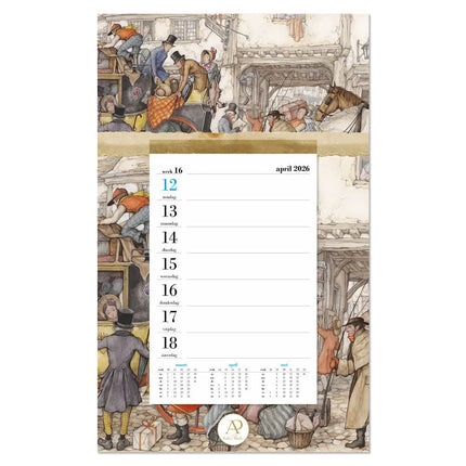 Comello Anton Pieck Weeknotitie op Schild 2026 Postkoets