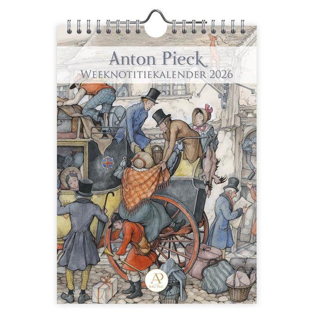 Comello Anton Pieck Weeknotitiekalender 2026 Postkoets