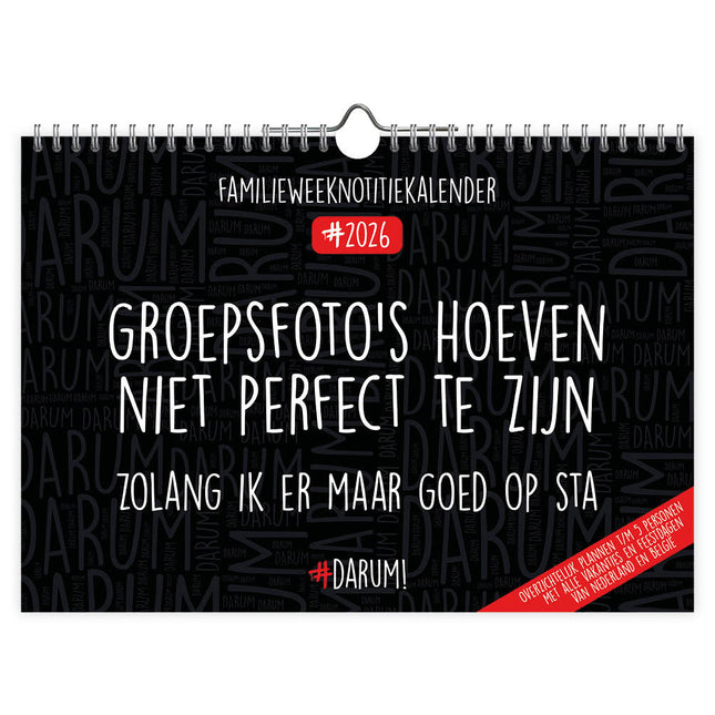 Comello Darum FamilieWEEKnotitie Kalender 2026