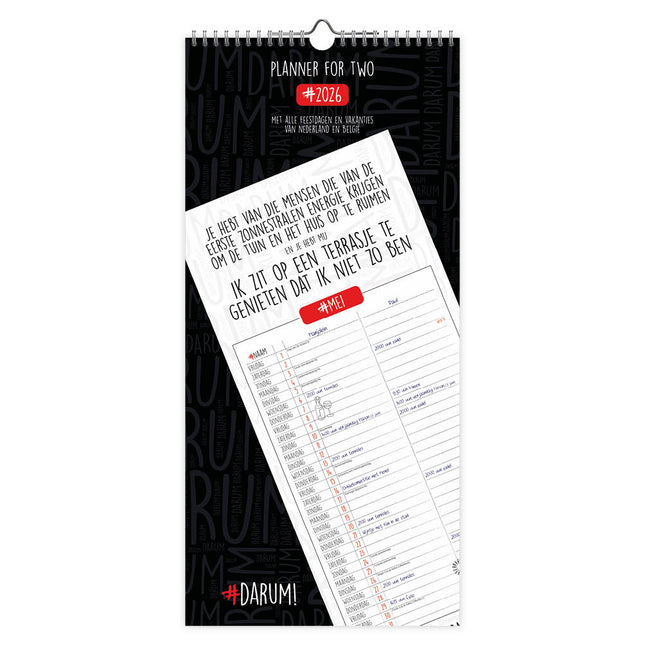 Comello Darum Planner voor 2 Kalender 2026