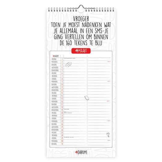 Comello Darum Planner voor 2 Kalender 2026