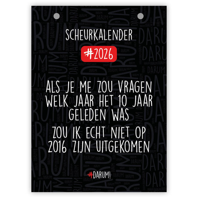 Comello Darum Scheurkalender 2026