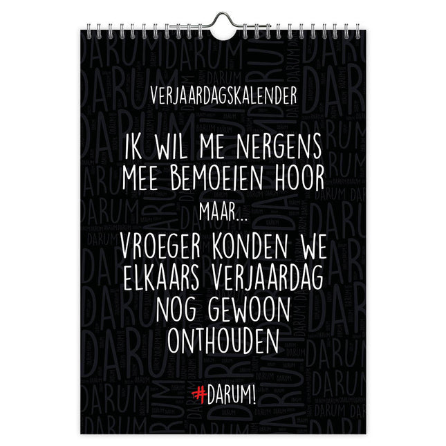 Comello Darum Verjaardagskalender A4