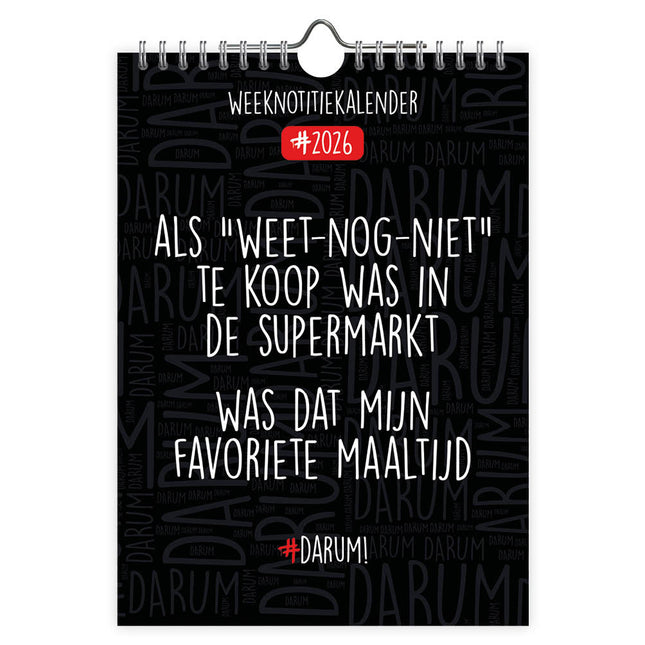 Comello Darum WEEKnotitiekalender 2026