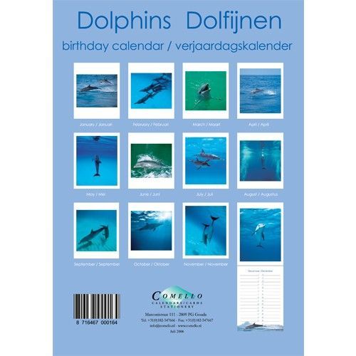 Comello Dolfijnen Verjaardagskalender