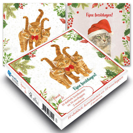 Comello Franciens Katten Kerstkaarten