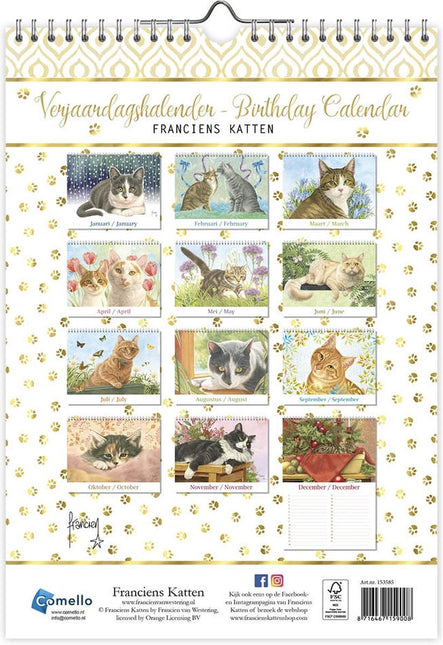 Comello Franciens Katten Verjaardagskalender Jeroen