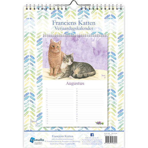 Comello Franciens Katten Verjaardagskalender Tibbe
