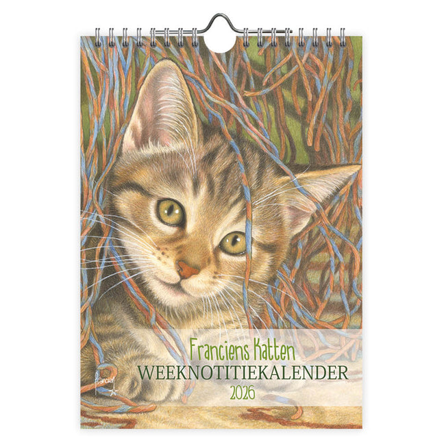 Comello Franciens Katten Weeknotitiekalender 2026 Evi