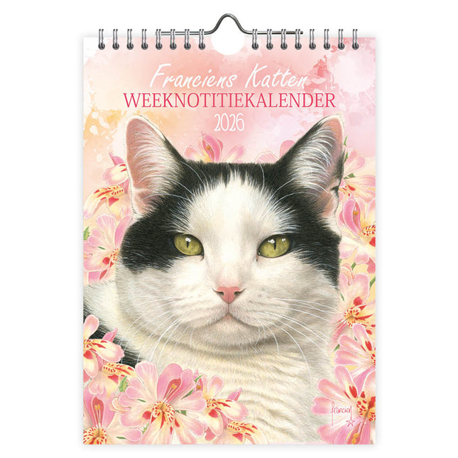 Comello Franciens Katten Weeknotitiekalender Mizu 2026
