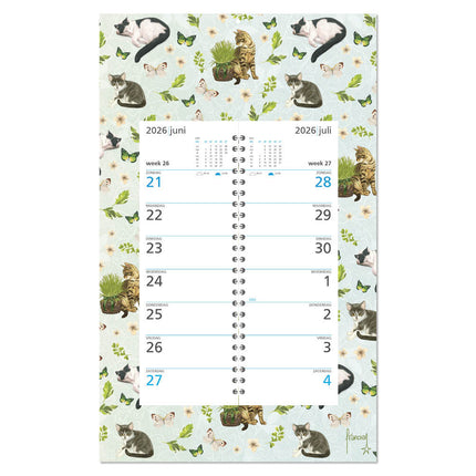 Comello Franciens Katten Weekomleg op schild 2026 Vlindertijd