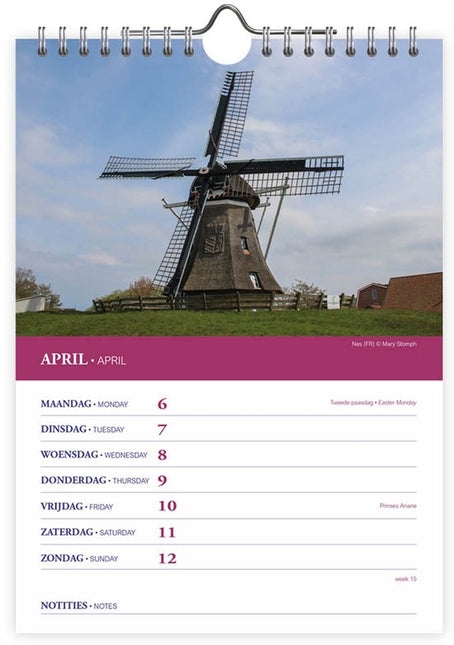 Comello Holland WEEKnotitie Kalender 2026