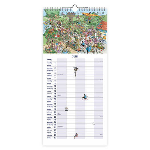Comello Jan van Haasteren Familienotitiekalender 2026
