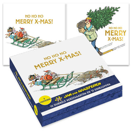 Comello Jan van Haasteren Kerstkaarten Ho Ho Ho