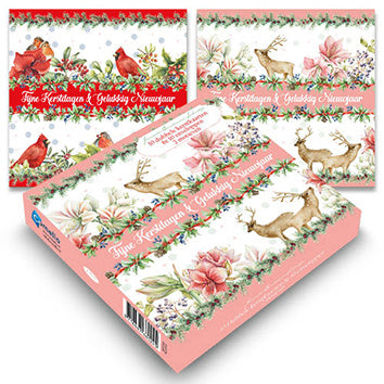 Comello Janneke Brinkman Kerstkaarten Herten 10 Stuks