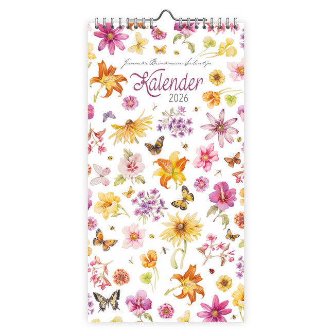 Comello Janneke Brinkman Maandnotitiekalender 2026 Zomerbloemen