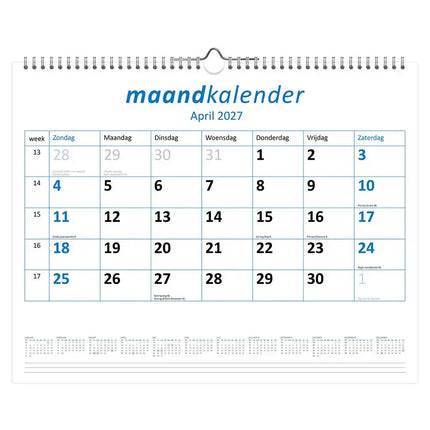 Comello Maandkalender Breed 2027