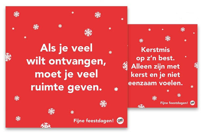 Comello Omdenken Kerstkaarten