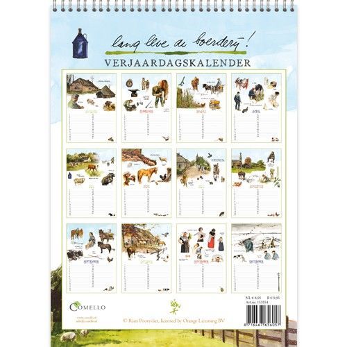 Comello Rien Poortvliet lang leve de boerderij Verjaardagskalender