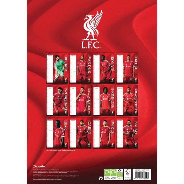 Danilo Liverpool Kalender 2026 A3