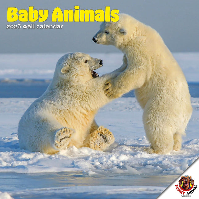 Dayplanner Baby Dieren Kalender 2026