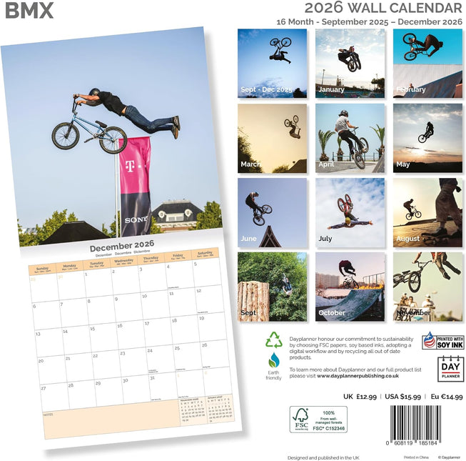 Dayplanner BMX Kalender 2026