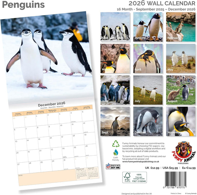 Dayplanner Pinguïns Kalender 2026