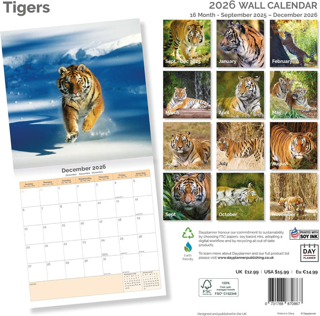 Dayplanner Tijger Kalender 2026
