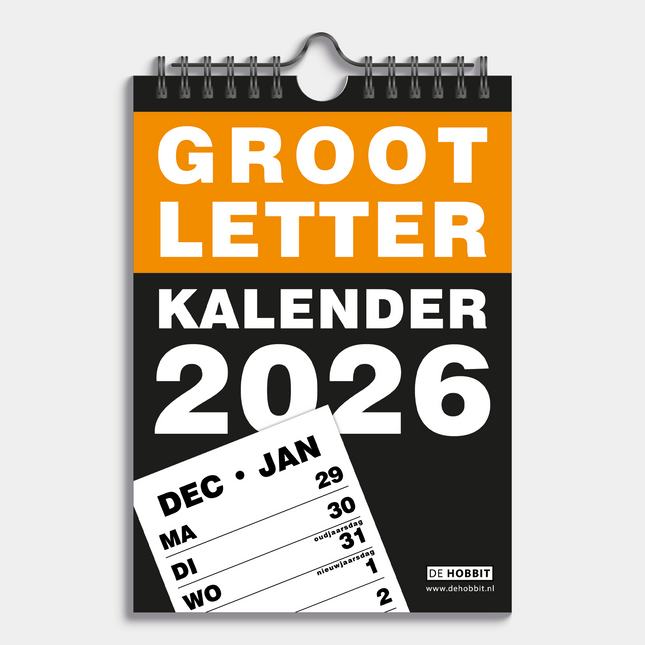 De Hobbit A5 Grootletter Kalender 2026