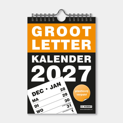 De Hobbit A5 Grootletter Kalender 2027