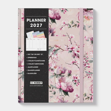 De Hobbit A5+ Planner 2027 Kersenbloesem