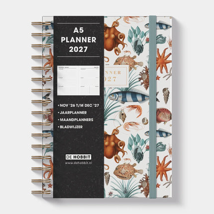 De Hobbit A5 Ringband Planner 2027 Oceaan