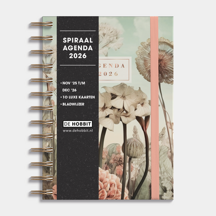 De Hobbit A5 Spiraal Agenda Veldbloemen 2026