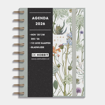 De Hobbit A6 Spiraal Agenda Weidebloemen 2026