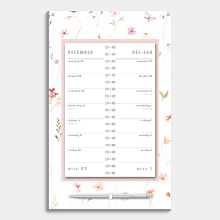 De Hobbit Aquarel Bloem Omslagkalender 2026