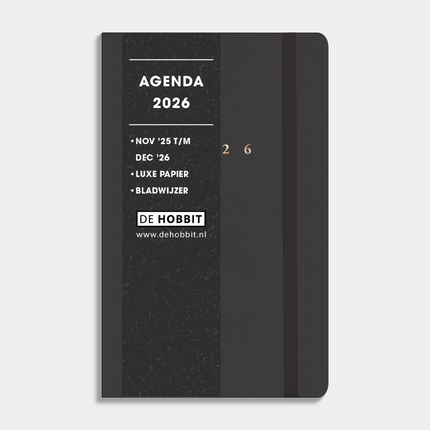 De Hobbit Deluxe Pocket Agenda 2026 Antraciet