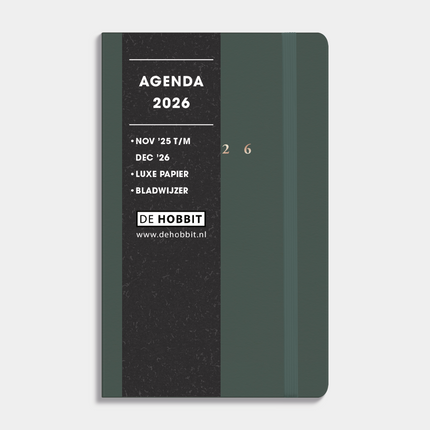 De Hobbit Deluxe Pocket Agenda 2026 Donkergroen