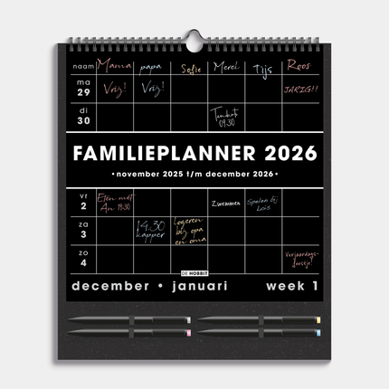 De Hobbit Familieplanner 2026 incl. Markers Groot