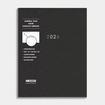 De Hobbit Medium Zakenagenda 2026 Zwart