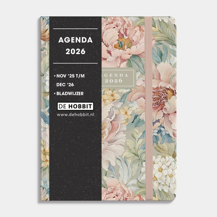 De Hobbit Soft Pocket Agenda 2026 Vintage Bloemen