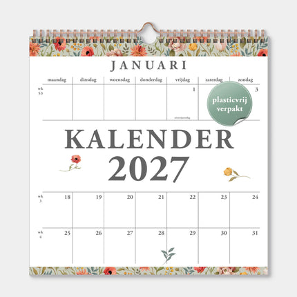 De Hobbit Vintage Bloemen Kalender 2027