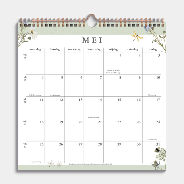 De Hobbit Weidebloemen Kalender 2026