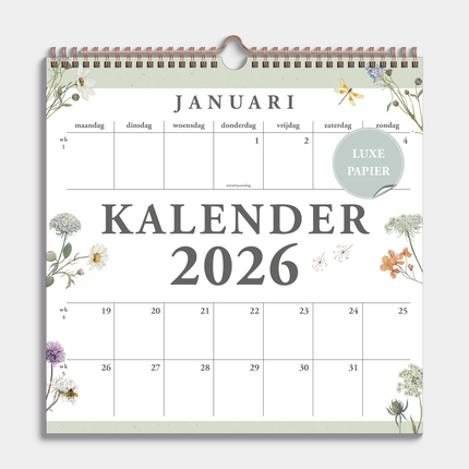 De Hobbit Weidebloemen Kalender 2026