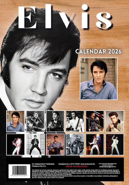 Dream Elvis Presley Kalender 2026 A3