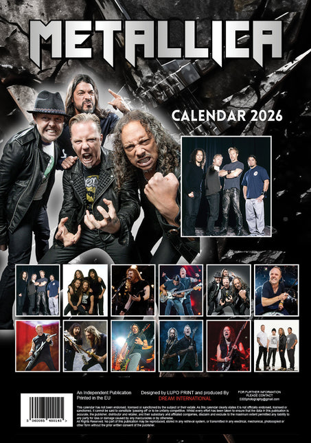 Dream Metallica Kalender 2026 A3